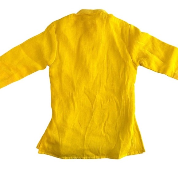 NWT Yellow Embroidered Kurta Set Boys M Floral Party Outfit‎ Long Sleeve - Picture 7 of 7